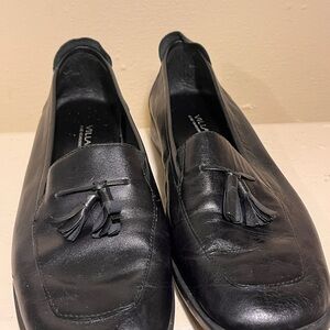 Black Leather Men's Loafers